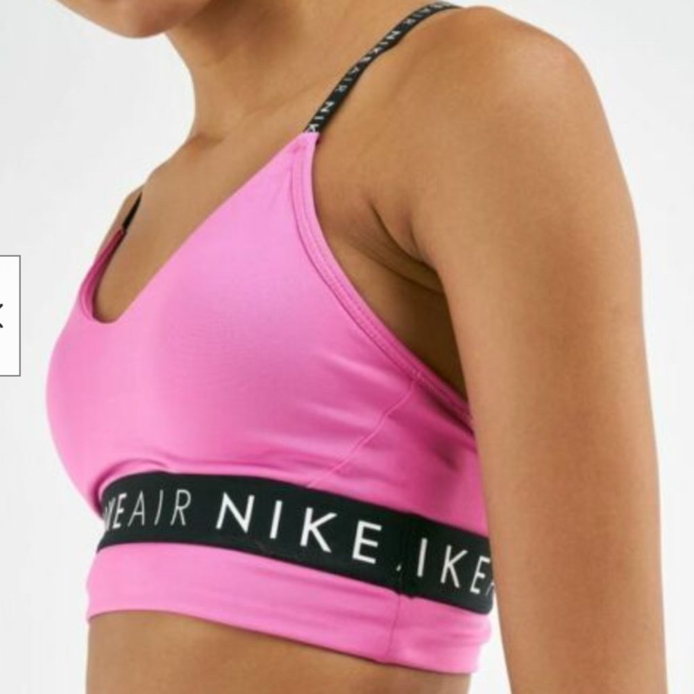 Nike Air Indy Logo Sports Bra - Pink